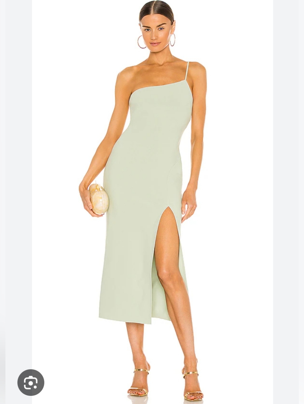NWOT bec + bridge One‎ Shoulder Light Green Dress
